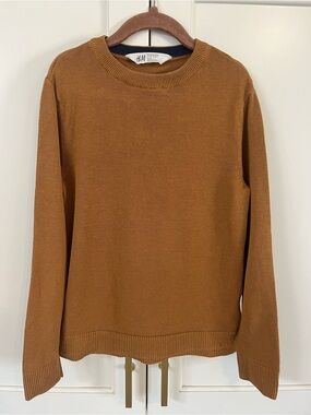 H&M Boy’s Classic Crewneck Sweater - Chestnut Brown